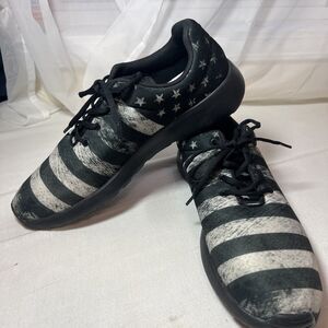 Raad Shop‎ USA Flag Gray Stars & Stripes Unisex Shoes Men’s 13.5 Women’s 15
